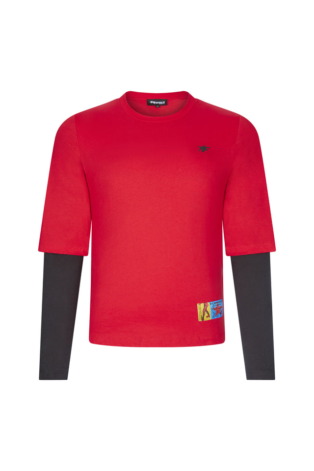 Double Layer Long Sleeve T-Shirt