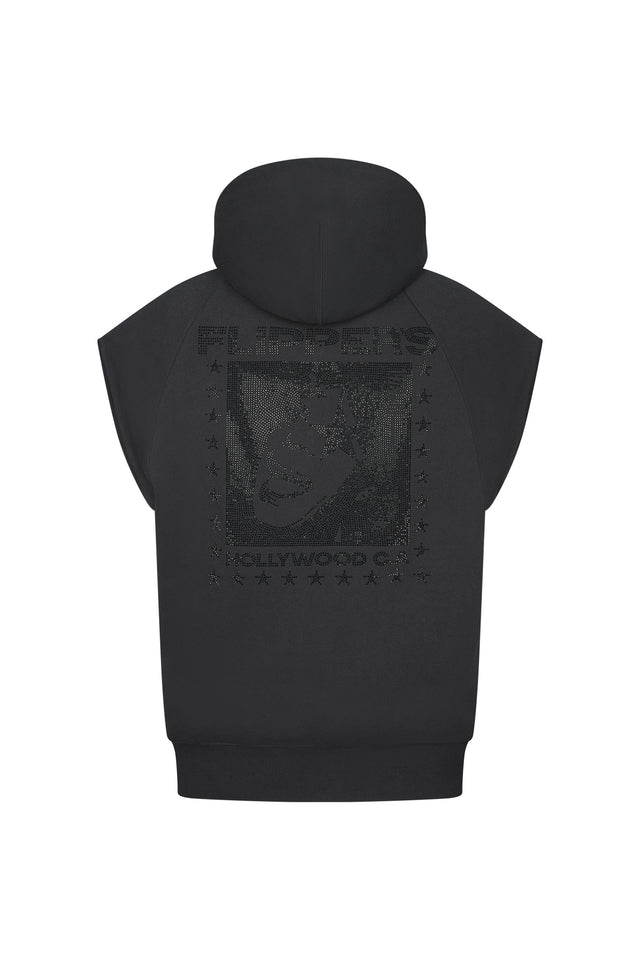 Star Eyes Sleeveless Hoodie